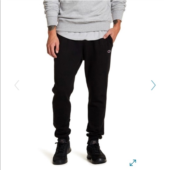 CHAMPION Power Fleece Sweatpants, BLACK,NEW - Picture 2 of 6